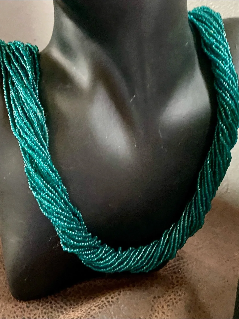 Emerald Green Statement & Iridescent Blue-Green Abalone Pendant Necklaces